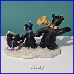 Big Sky Carvers Bearfoots Bears Skating Lessons Resin Figurine 8 Jeff Fleming