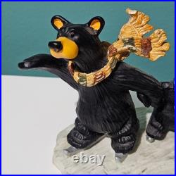 Big Sky Carvers Bearfoots Bears Skating Lessons Resin Figurine 8 Jeff Fleming