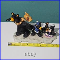 Big Sky Carvers Bearfoots Bears Skating Lessons Resin Figurine 8 Jeff Fleming
