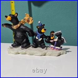 Big Sky Carvers Bearfoots Bears Skating Lessons Resin Figurine 8 Jeff Fleming