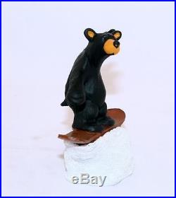 Big Sky Carvers Bearfoots Bears Snowboarder Bear Figurine Free Shipping