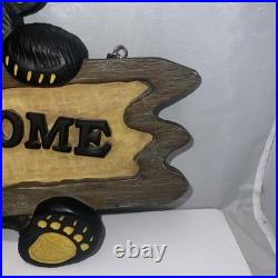 Big Sky Carvers Bearfoots Bears Welcome Sign Plaque Jeff Fleming