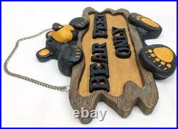 Big Sky Carvers Bearfoots Bears Welcome Sign Plaque Jeff Fleming Bear Feet Only