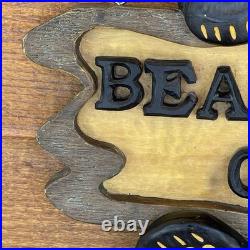 Big Sky Carvers Bearfoots Bears Welcome Sign Plaque Jeff Fleming Bear Feet Only