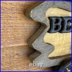 Big Sky Carvers Bearfoots Bears Welcome Sign Plaque Jeff Fleming Bear Feet Only