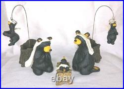 Big Sky Carvers Bearfoots Beartivity 7 Pc Nativity Set Jeff Fleming Retired