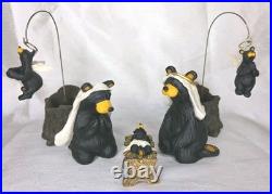 Big Sky Carvers Bearfoots Beartivity 7 Pc Nativity Set Jeff Fleming Retired