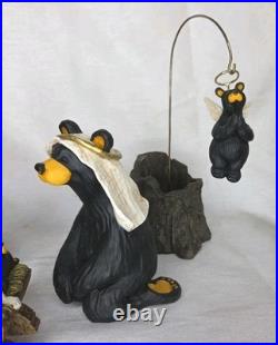 Big Sky Carvers Bearfoots Beartivity 7 Pc Nativity Set Jeff Fleming Retired