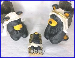 Big Sky Carvers Bearfoots Beartivity 7 Pc Nativity Set Jeff Fleming Retired