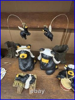 Big Sky Carvers Bearfoots Beartivity Figurine 14 Pc Jeff Fleming Nativity