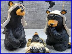 Big Sky Carvers Bearfoots Beartivity Figurine 7 Pc Jeff Fleming Retired Htf 75.6