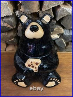 Big Sky Carvers Bearfoots Black Bear Cookie Jar Bear Foots Jeff Fleming Cabin