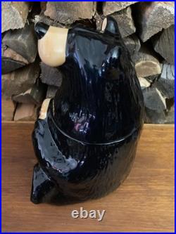 Big Sky Carvers Bearfoots Black Bear Cookie Jar Bear Foots Jeff Fleming Cabin