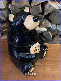 Big Sky Carvers Bearfoots Black Bear Cookie Jar Bear Foots Jeff Fleming Cabin
