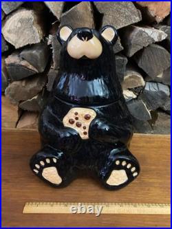 Big Sky Carvers Bearfoots Black Bear Cookie Jar Bear Foots Jeff Fleming Cabin