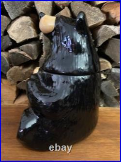 Big Sky Carvers Bearfoots Black Bear Cookie Jar Bear Foots Jeff Fleming Cabin