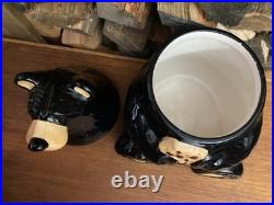 Big Sky Carvers Bearfoots Black Bear Cookie Jar Bear Foots Jeff Fleming Cabin