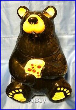 Big Sky Carvers Bearfoots Black Bear Cookie Jar artist Jeff Fleming