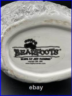 Big Sky Carvers Bearfoots Black Bear On Bee Hive Cookie Jar Jeff Fleming Rare