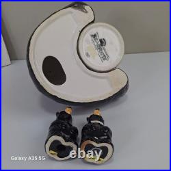 Big Sky Carvers Bearfoots Black Bear Utensil Holder Salt Pepper Shaker Set