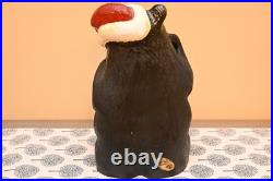 Big Sky Carvers Bearfoots Black Santa Bear Sculpture Decoy Carving Jeff Fleming