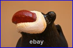 Big Sky Carvers Bearfoots Black Santa Bear Sculpture Decoy Carving Jeff Fleming