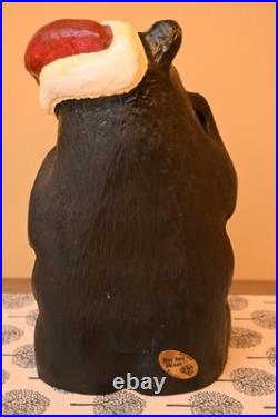 Big Sky Carvers Bearfoots Black Santa Bear Sculpture Decoy Carving Jeff Fleming Big Sky Carvers Bearfoots Black Santa Bear Sculpture Decoy Carving Jeff Fleming