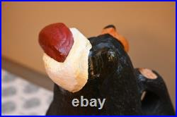 Big Sky Carvers Bearfoots Black Santa Bear Sculpture Decoy Carving Jeff Fleming