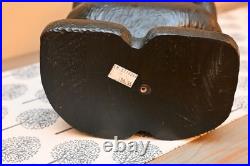 Big Sky Carvers Bearfoots Black Santa Bear Sculpture Decoy Carving Jeff Fleming