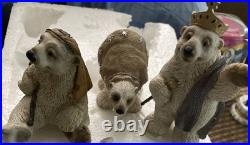 Big Sky Carvers Bearfoots By Phyllis Driscoll Polartivity 10pc Nativity RARE