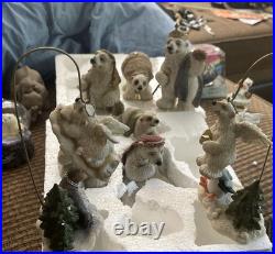 Big Sky Carvers Bearfoots By Phyllis Driscoll Polartivity 10pc Nativity RARE