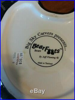 Big Sky Carvers Bearfoots Cookie Jar Black Bear by Jeff Fleming