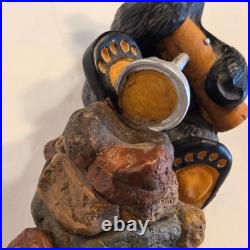 Big Sky Carvers Bearfoots Cork Pullers Wine Bottle Holder Jeff Fleming Bear