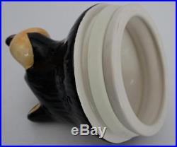 Big Sky Carvers Bearfoots Jeff Fleming Black Bear Ceramic Cookie Jar