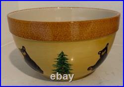 Big Sky Carvers Bearfoots Large Bear Popcorn Bowl New With Box 50030 Country Cabin