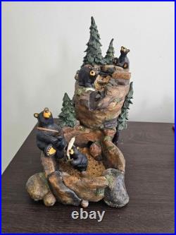 Big Sky Carvers Bearfoots MOUNTAIN FOUNTAIN Bear Statue By Jeff Fleming