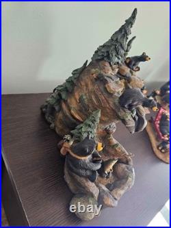 Big Sky Carvers Bearfoots MOUNTAIN FOUNTAIN Bear Statue By Jeff Fleming