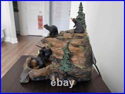 Big Sky Carvers Bearfoots MOUNTAIN FOUNTAIN Bear Statue By Jeff Fleming