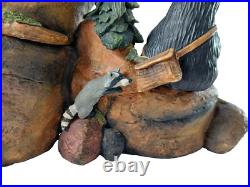 Big Sky Carvers Bearfoots MOUNTAIN FOUNTAIN Bear Statue By Jeff Fleming NO PUMP Big Sky Carvers Bearfoots MOUNTAIN FOUNTAIN Bear Statue By Jeff Fleming NO PUMP