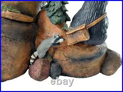 Big Sky Carvers Bearfoots MOUNTAIN FOUNTAIN Bear Statue By Jeff Fleming NO PUMP Big Sky Carvers Bearfoots MOUNTAIN FOUNTAIN Bear Statue By Jeff Fleming NO PUMP