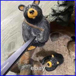 Big Sky Carvers Bearfoots MOUNTAIN FOUNTAIN Bear Statue By Jeff Fleming READ