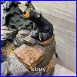Big Sky Carvers Bearfoots MOUNTAIN FOUNTAIN Bear Statue By Jeff Fleming READ