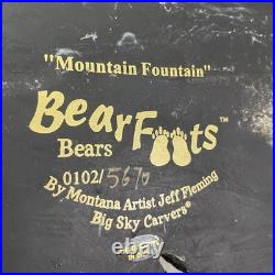 Big Sky Carvers Bearfoots MOUNTAIN FOUNTAIN Bear Statue By Jeff Fleming READ