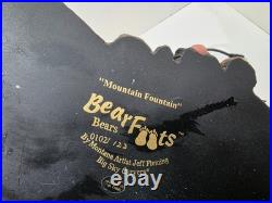 Big Sky Carvers Bearfoots MOUNTAIN FOUNTAIN Bear Statue By Jeff Fleming READ