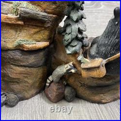 Big Sky Carvers Bearfoots MOUNTAIN FOUNTAIN Bear Statue By Jeff Fleming READ
