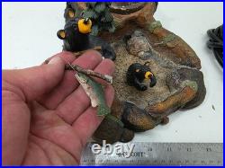 Big Sky Carvers Bearfoots MOUNTAIN FOUNTAIN Bear Statue By Jeff Fleming READ