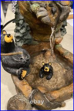 Big Sky Carvers Bearfoots MOUNTAIN FOUNTAIN Bear Statue By Jeff Fleming READ