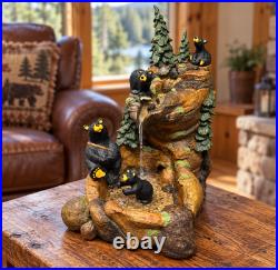 Big Sky Carvers Bearfoots Mountain Fountain Jeff Fleming Bear Waterfall Decor