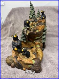 Big Sky Carvers Bearfoots Mountain Fountain Jeff Fleming Bear Waterfall Decor