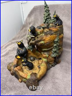 Big Sky Carvers Bearfoots Mountain Fountain Jeff Fleming Bear Waterfall Decor
